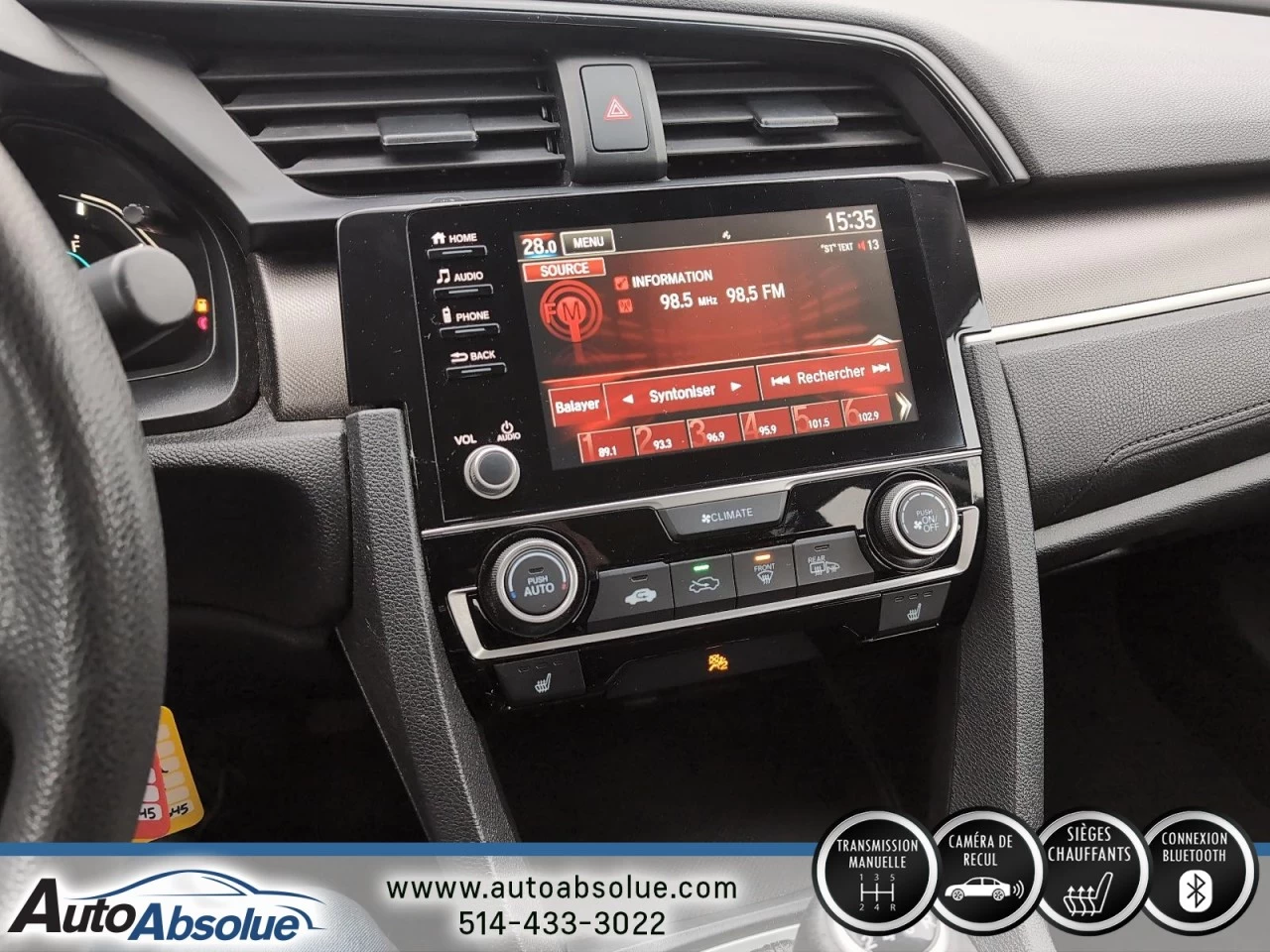 2019 Honda Civic LX Image principale