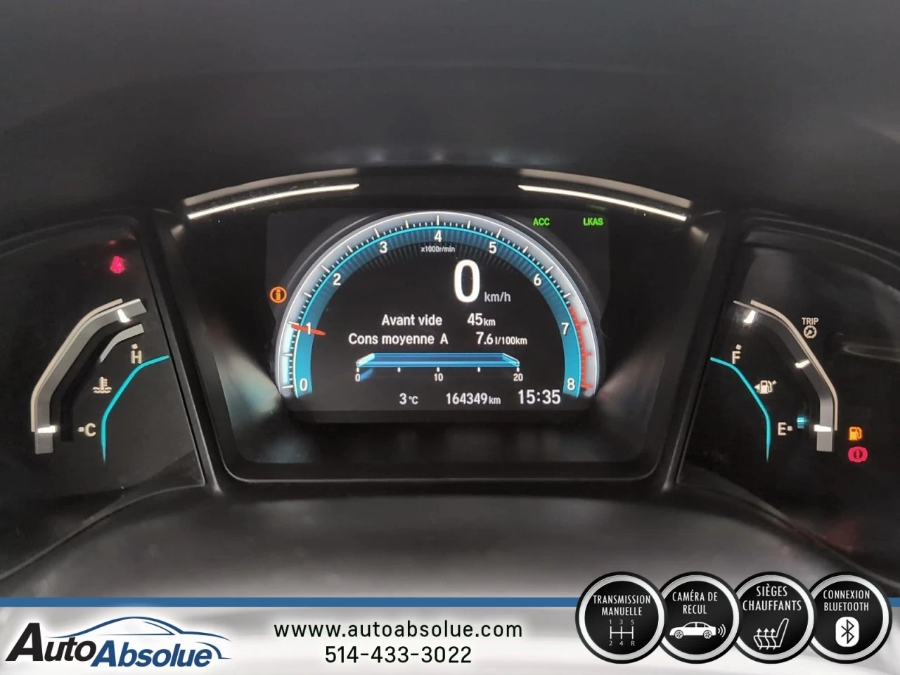 2019 Honda Civic LX Image principale