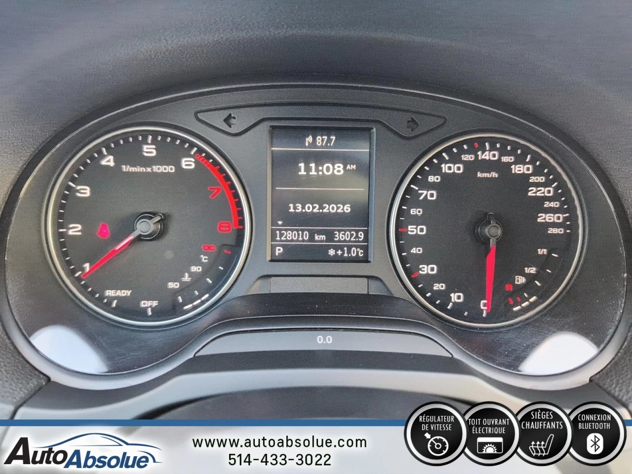 2016 Audi A3 2.0T Komfort Image principale