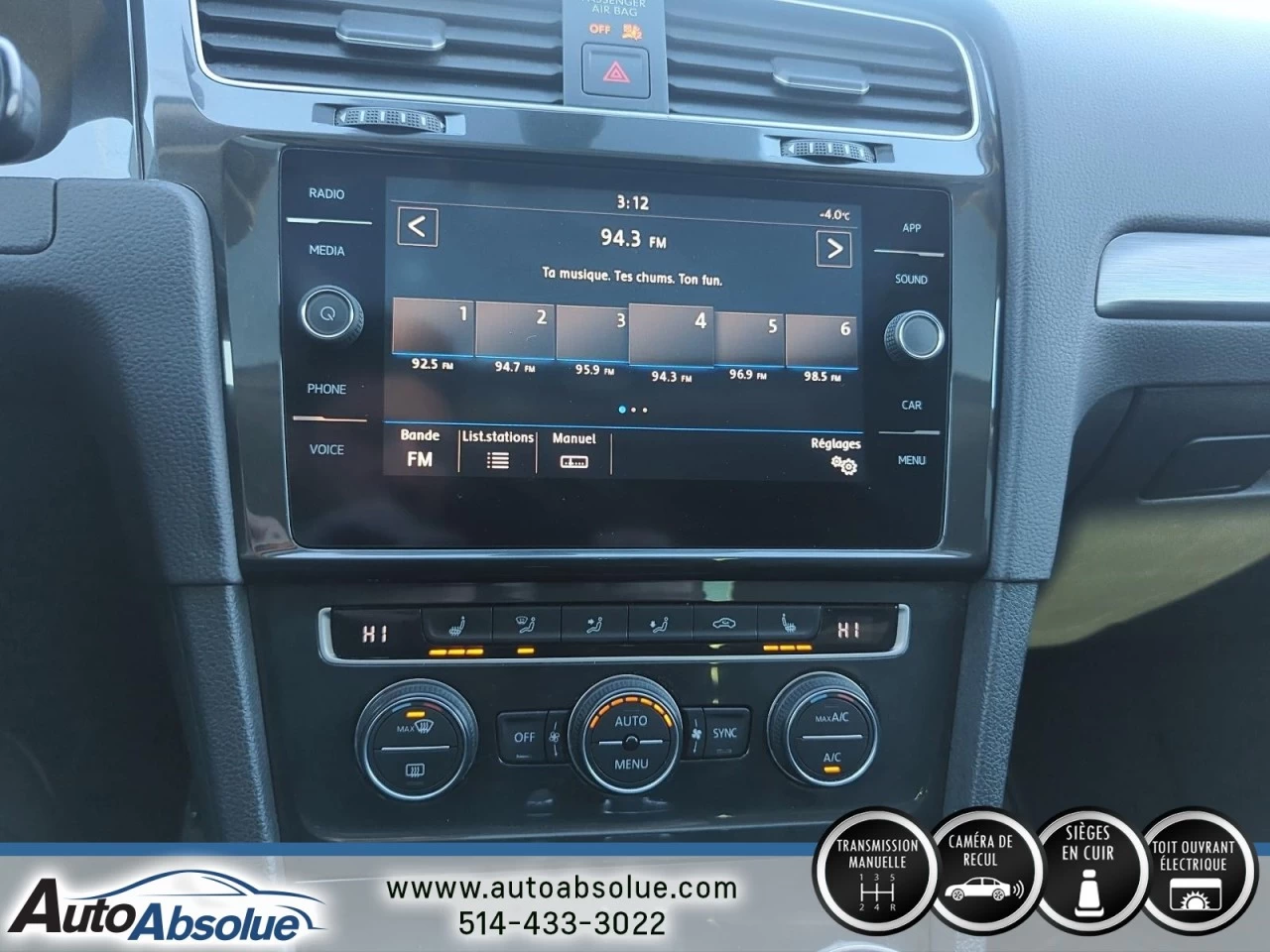 2019 Volkswagen Golf Comfortline Main Image