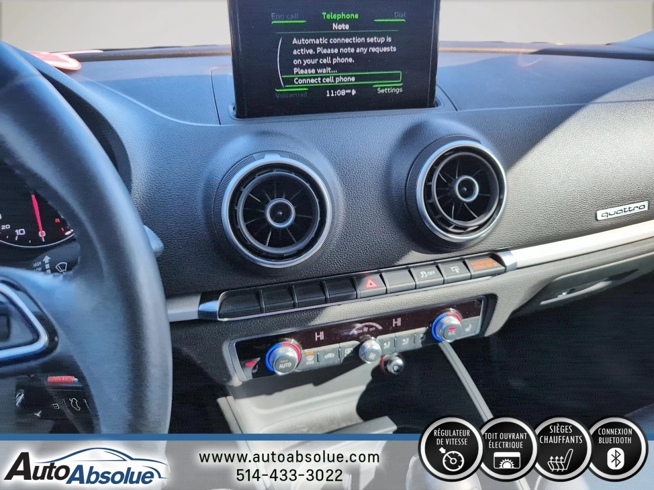 2016 Audi A3 2.0T Komfort Image principale